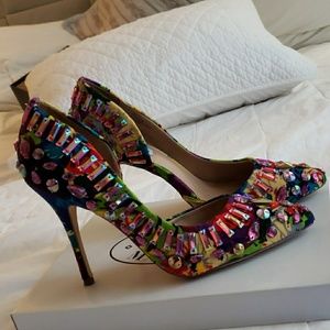 multicolor steve madden heels